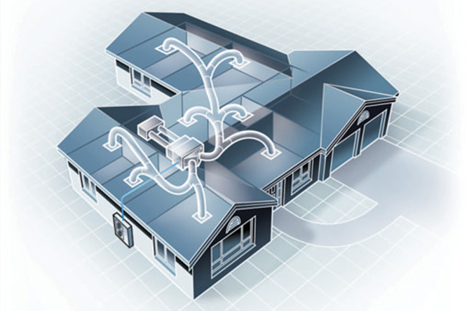 ducted split system air conditioning